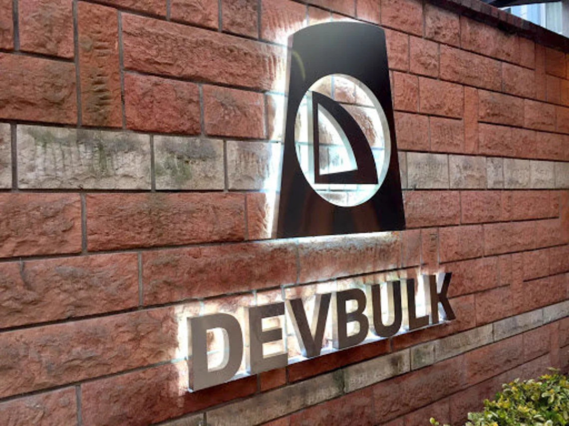 3D Backlit Office Sign – Custom Metal Lobby Signage