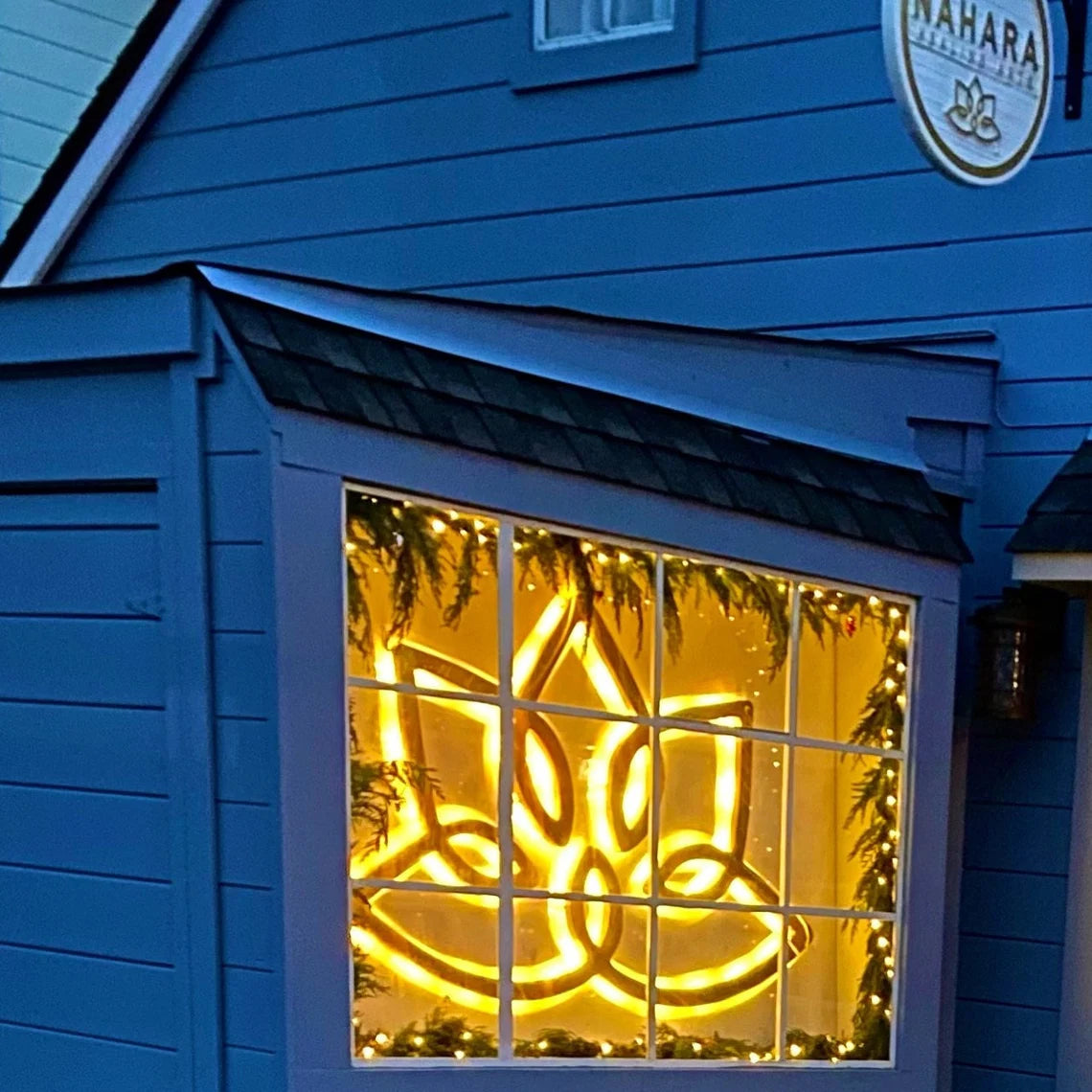 Custom 3D Brushed Metal LED Sign – Outdoor Storefront Logo