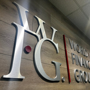 Custom 3D Aliminyum Letters- indoor sign - SIGNATUREL LLC