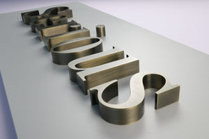 Custom 3D Metal Channel Letters- indoor sign - SIGNATUREL LLC