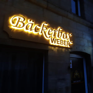 Custom Backlit Metal Logo Sign – Outdoor Sign - SIGNATUREL LLC