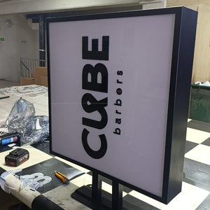 Custom LightBox Sign- Double-Sided Metal sign - Illuminated - SIGNATUREL LLC