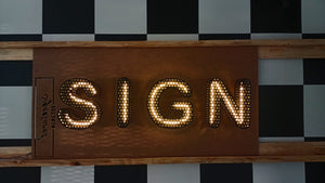 Custom Perforated Metal Neon Sign – Illuminated Stainless Steel Logo, Backlit LED Wall Sign - SIGNATUREL LLC