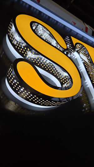 LED Channel Letter Sign | Full Light 3D Metal Letters | Custom Business Storefront Outdoor and IndoorSign, Fully-lit sign - SIGNATUREL LLC