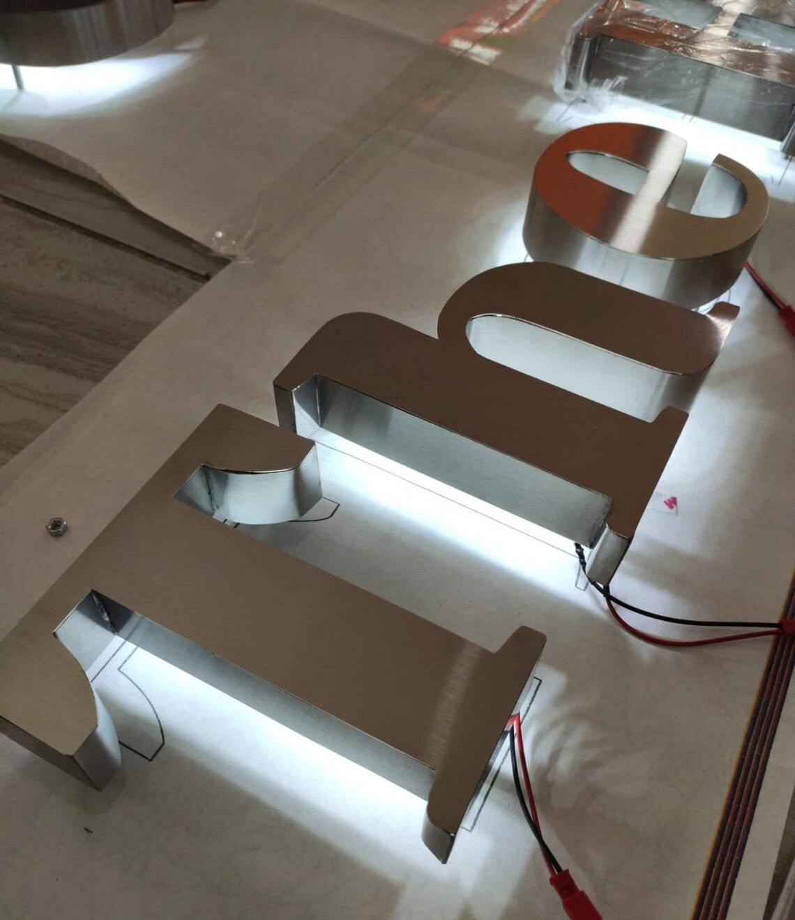 3D Custom LED Logo Sign – Illuminated Business Signage