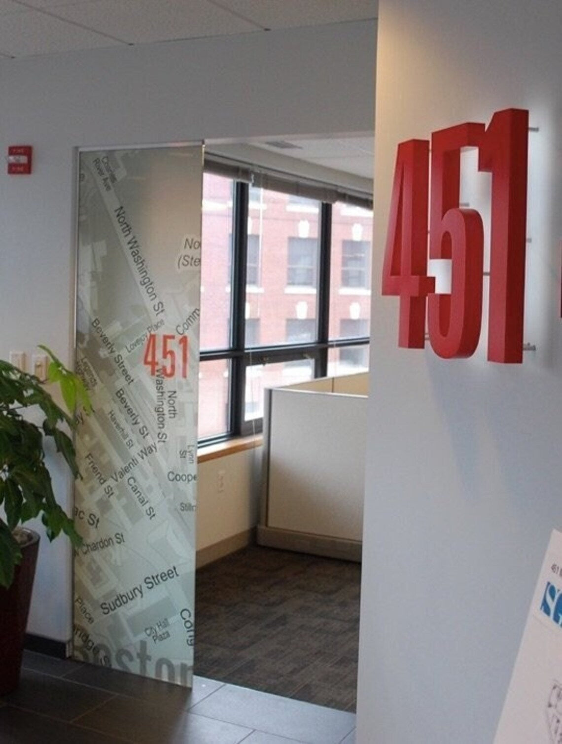 Backlit Metal House Numbers – Modern Floating Address Sign