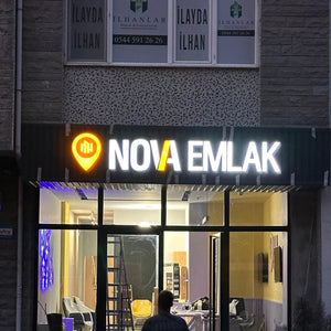 3D Acrylic LED Sign | Custom Illuminated Business Sign | Modern Lighted Sign - SIGNATUREL LLC