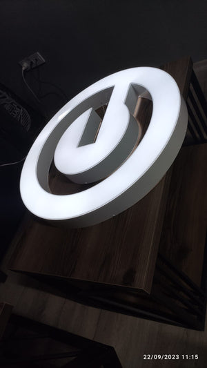 3D Acrylic LED Sign | Custom Illuminated Business Sign | Modern Lighted Sign - SIGNATUREL LLC