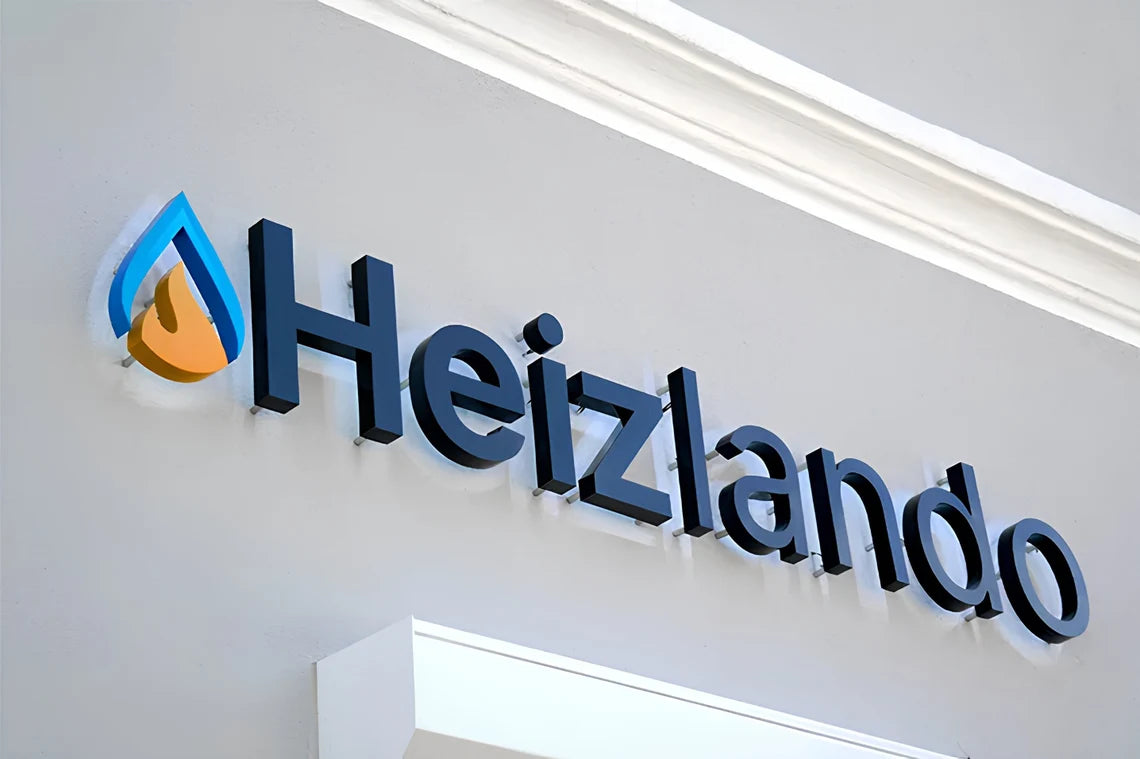 Custom Backlit Sign – 3D LED Illuminated Metal Logo