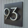Floating Metal House Numbers – Modern Address Sign