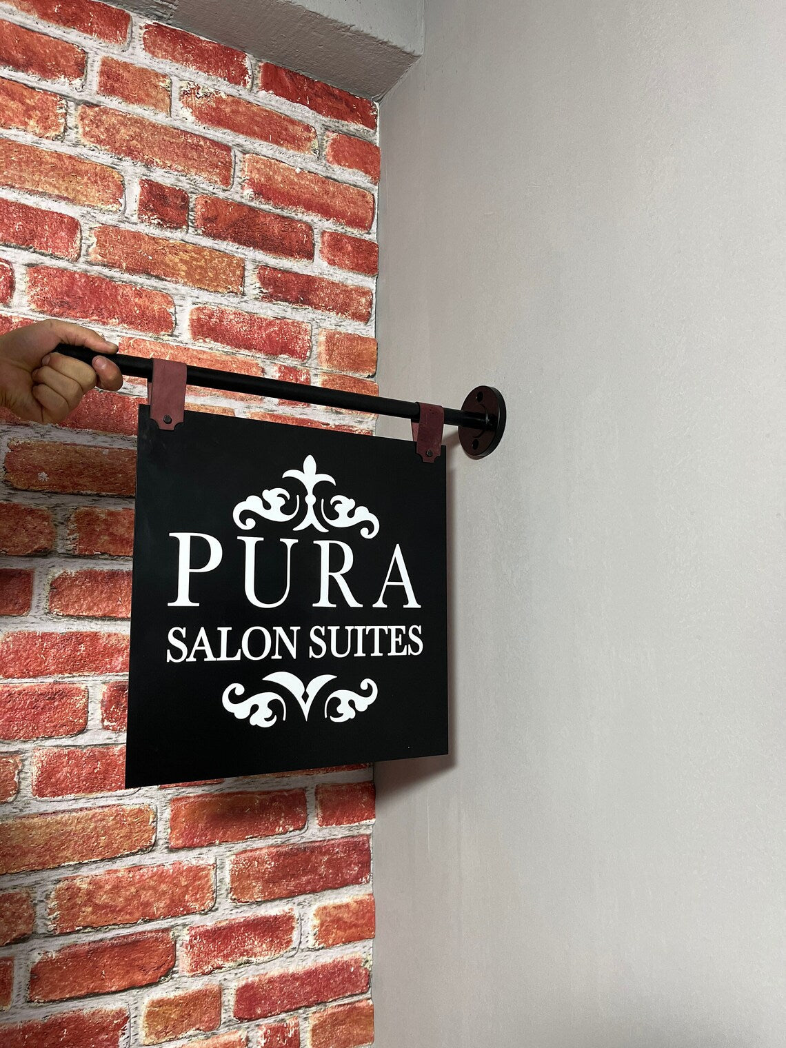 Custom Double-Sided Blade Sign – Modern Storefront Signage