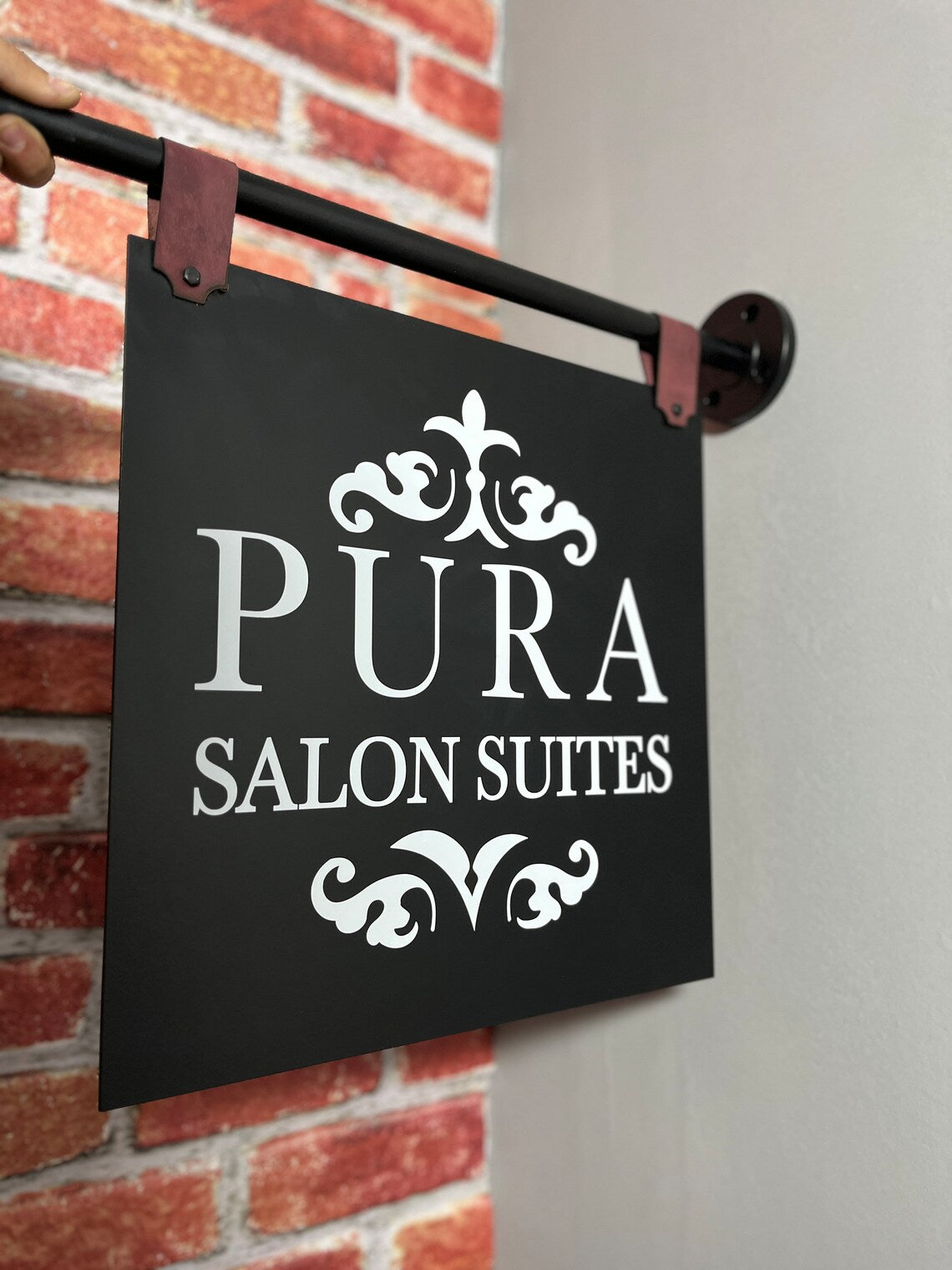 Custom Double-Sided Blade Sign – Modern Storefront Signage