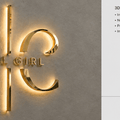 backlit metal sign - SIGNATUREL LLC