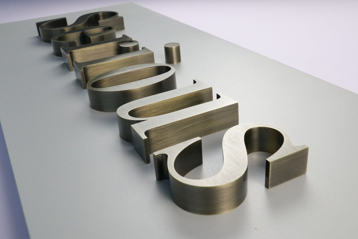 Custom 3D Metal Channel Letters- indoor sign - SIGNATUREL LLC