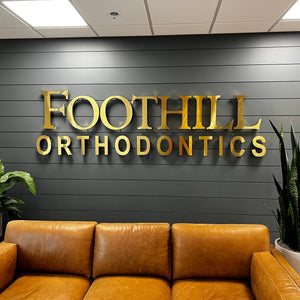 Custom 3D Metal Channel Letters- indoor sign - SIGNATUREL LLC