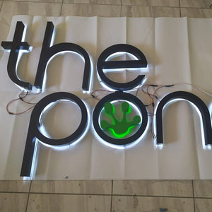 Custom Backlit Metal Logo Sign – Outdoor Sign - SIGNATUREL LLC