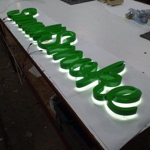 Custom Backlit Metal Logo Sign – Outdoor Sign - SIGNATUREL LLC