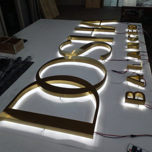 Custom Backlit Metal Logo Sign – Outdoor Sign - SIGNATUREL LLC