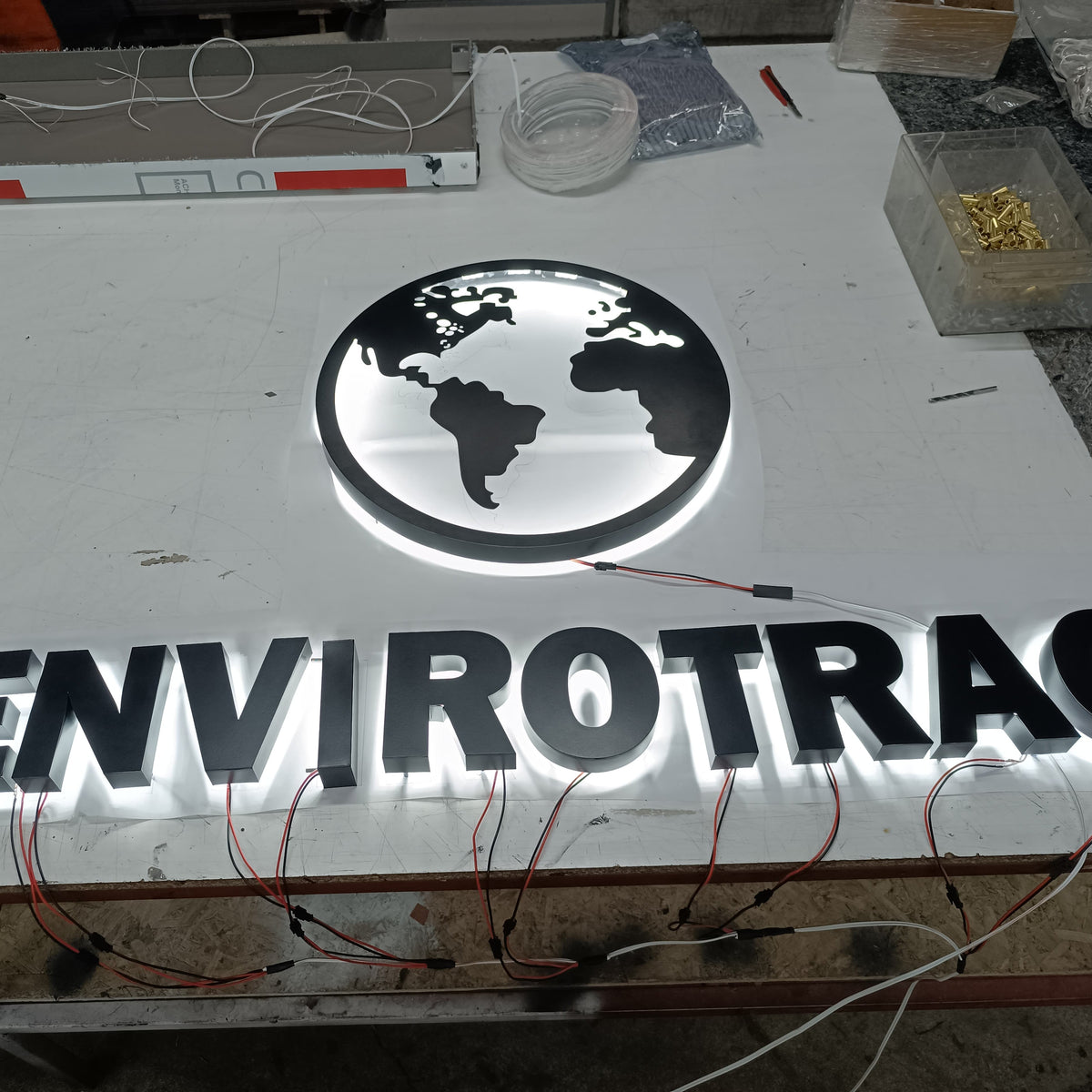 Custom Backlit Metal Logo Sign – Outdoor Sign - SIGNATUREL LLC