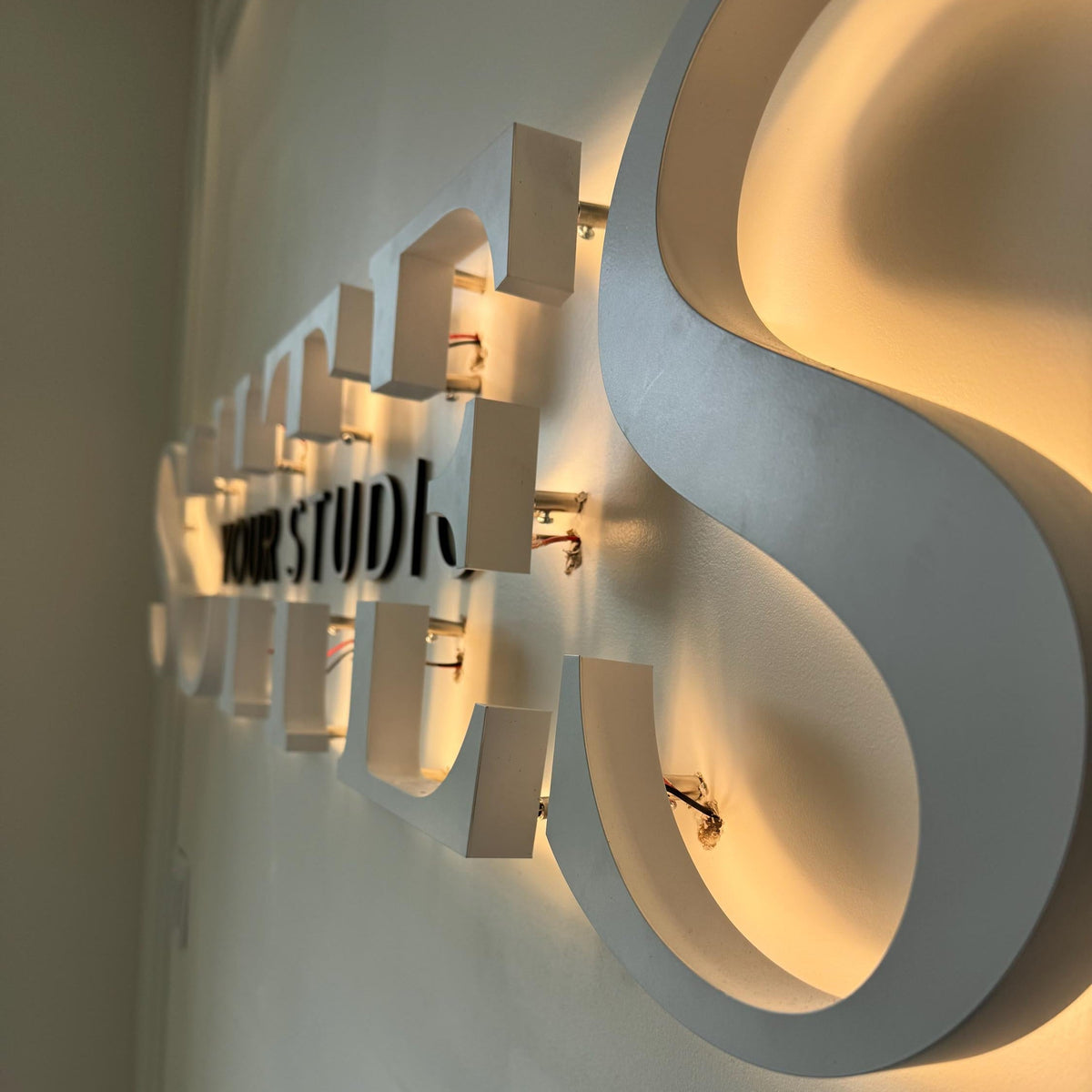Custom Backlit Sign-Indoor 3D Metal Illuminated Letters - SIGNATUREL LLC