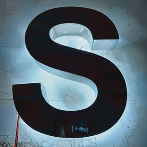 Custom Backlit Sign-Indoor 3D Metal Illuminated Letters - SIGNATUREL LLC
