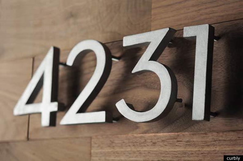 Custom House Number - Address Sign - SIGNATUREL LLC