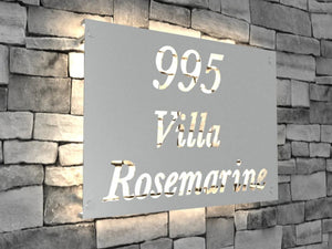 Custom Metal Address Sign – Modern House Numbers - SIGNATUREL LLC