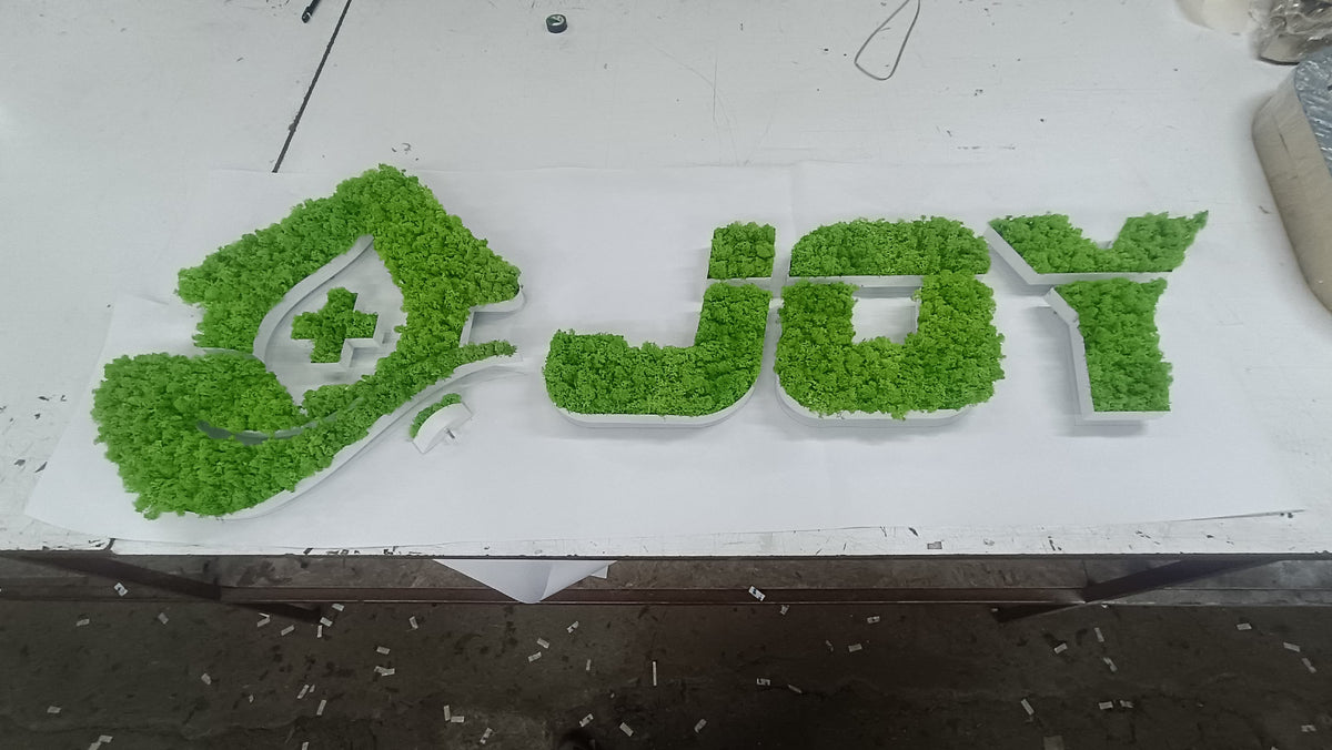Custom Moss Sign- 3D Moss Letters-Indoor Sign - SIGNATUREL LLC