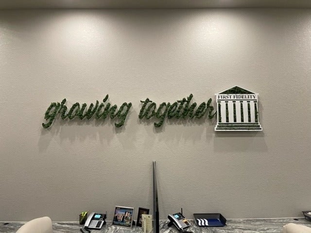 Custom Moss Sign- 3D Moss Letters-Indoor Sign - SIGNATUREL LLC