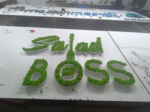 Custom Moss Sign- 3D Moss Letters-Indoor Sign - SIGNATUREL LLC