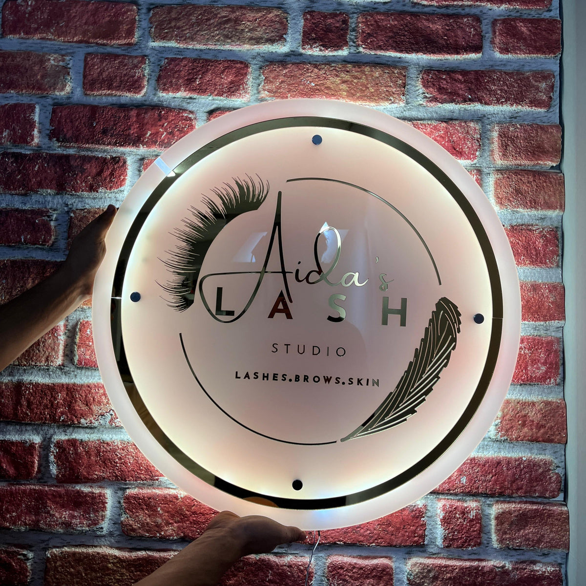 Custom Neon Logo Sign - SIGNATUREL LLC