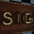 Custom Perforated Metal Neon Sign – Illuminated Stainless Steel Logo, Backlit LED Wall Sign - SIGNATUREL LLC