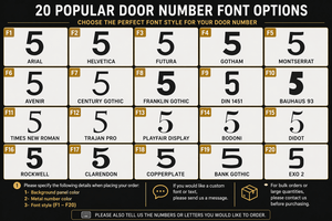 Floating Metal House Numbers – Modern Address Sign - SIGNATUREL LLC